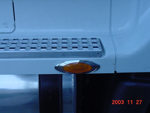 Closeup of right forward side light